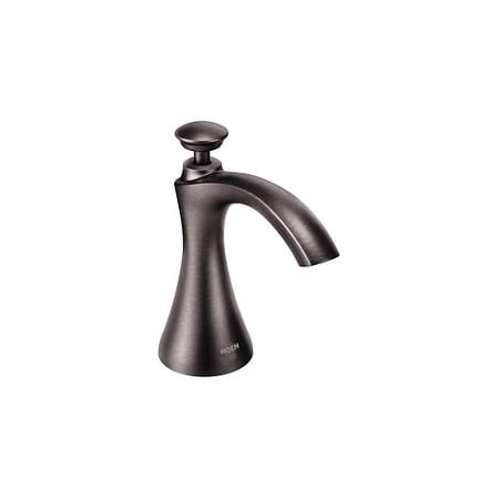 Moen Transitional Soap Dispenser Black Stainless S3946BLS